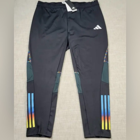 NWOT Men’s Adidas Tiro 23 Pro Soccer Track Pants with Rainbow Stripes size L - Picture 4 of 9